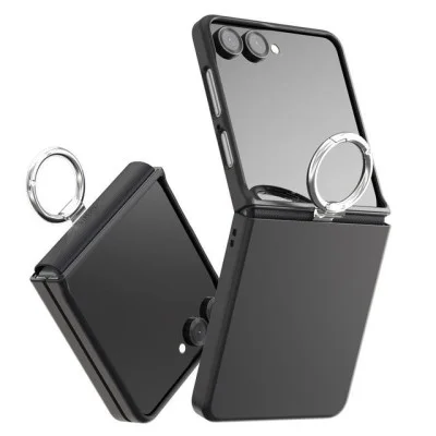 Araree Aero Flex Case With Finger Ring Holder For Samsung Galaxy Z Flip 7 - Black